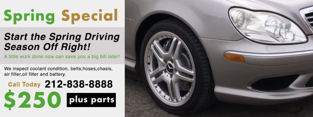 The best Mercedes Benz dealer alternative for Mercedes service, maintenance and repairs near me NYC
Ask about our Mercedes Benz customers pick up and delivery for Mercedes maintenance and service in NYC.